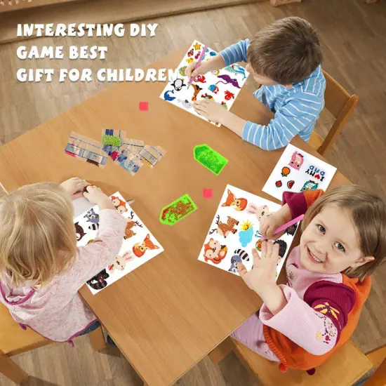 42 Pieces 5D Diamond Art Stickers Kits for Kids Boys and Girls Ages 6-8 10-12 Easy to DIY Creative Mosaic Sticker Craft by Numbers Kits for Kids and Adult Beginners (Animal) {5}