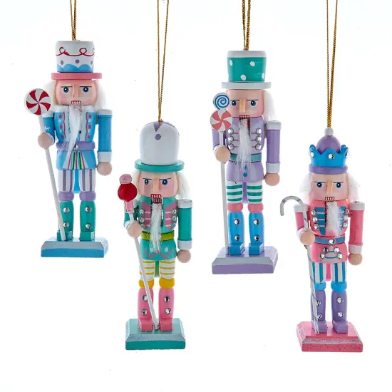 5" Pastel Nutcracker Ornaments, Set of 4PCS {1}