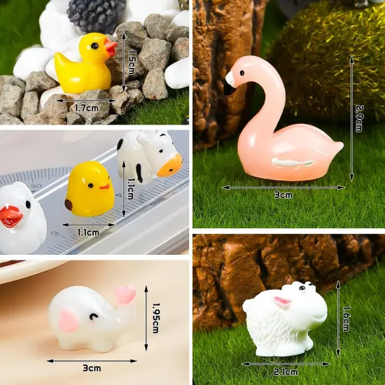 100 Pieces Mini Ocean Resin Animals Miniature Ocean Animals Tiny Figurine Tiny Resin Trinkets Marine Aquarium Ornaments Dollhouse Decorations for DIY Tank Potted Garden Landscape Accessory(Stylish Style) {6}