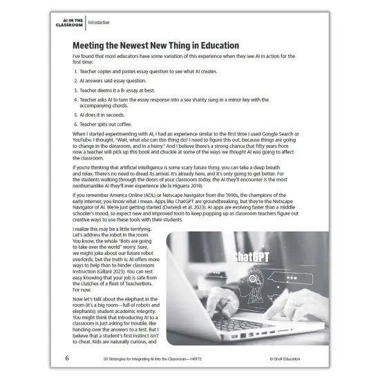 50 Strategies for Integrating AI into the Classroom {5}
