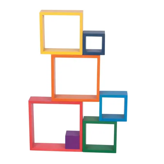 Wooden Rainbow Architect Squares - Set of 7 {2}