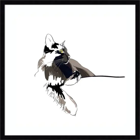 Asher I by Emily Kalina Wood Framed Wall Art Print {1}