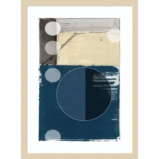 Bluff Block Iby Cartissi Wood Framed Wall Art Print {1}