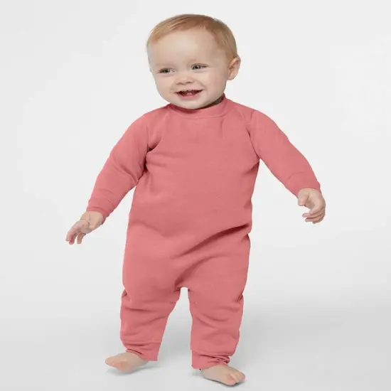 Rabbit Skins&reg; Infant Fleece One Piece Natural heather {5}