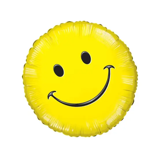 Happy Face 9 Inch Foil Balloon Air Fill Only {5}