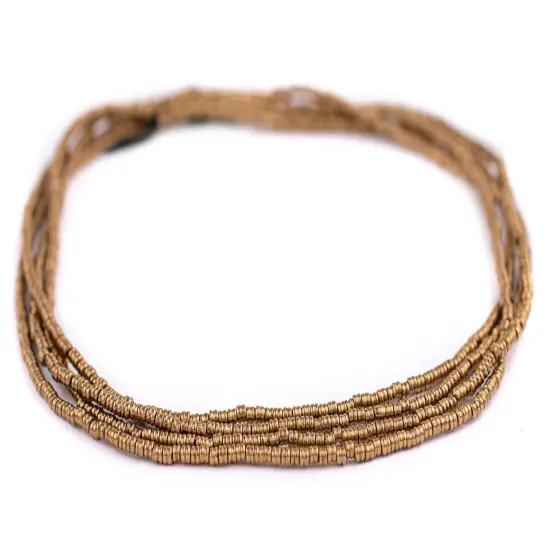 The Bead Chest Antiqued Brass Double Heishi Beads (2mm) {3}