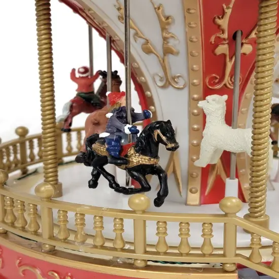 Christmas Carousel Decoration. Animated Christmas Village {3}