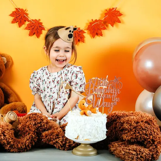 A Little Pumpkin is On The Way Cake Topper {2}