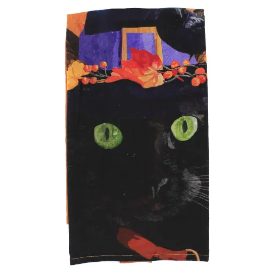 C & F 26.0 Inch Witch Cat Mose Towel Halloween Hand Towel Set , Halloween Fall Black {2}