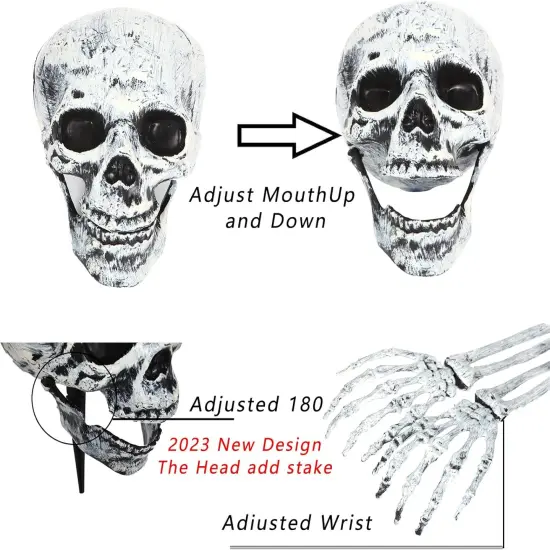 Scary Halloween Skeleton Arms and Hands Decoration {3}