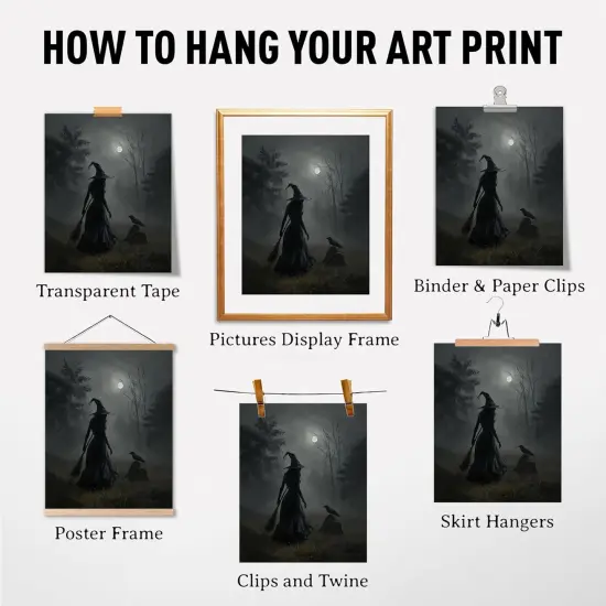 Vintage Halloween Gothic Poster {4}