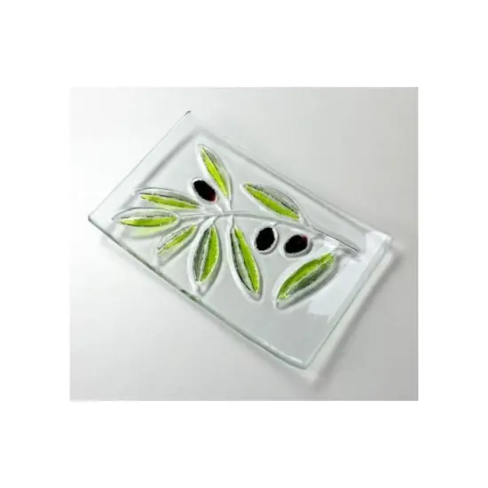 6&rdquo; x 4" x 1" Olive Texture Soap Dish Glass Fusing Kiln Mold {2}