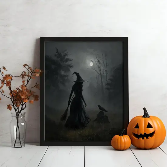 Vintage Halloween Gothic Poster {2}