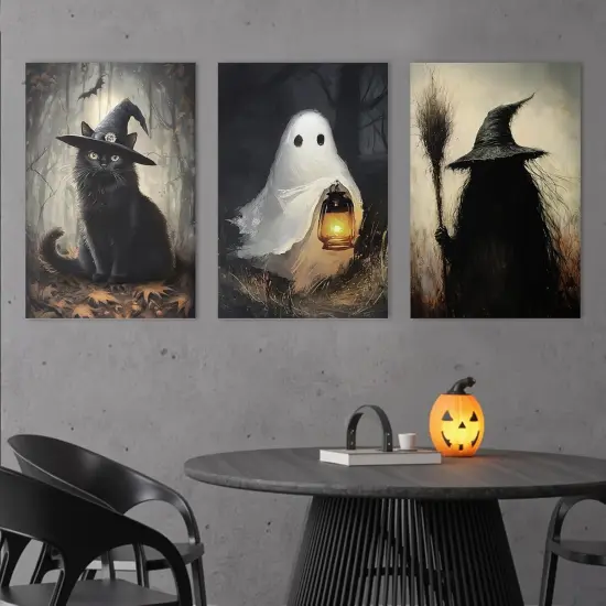 Halloween Decorations Indoor Wall Decor: 3 pcs Large {4}