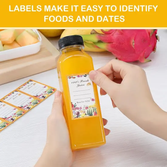 45Pcs 12oz Plastic Juice Bottles with Caps {3}