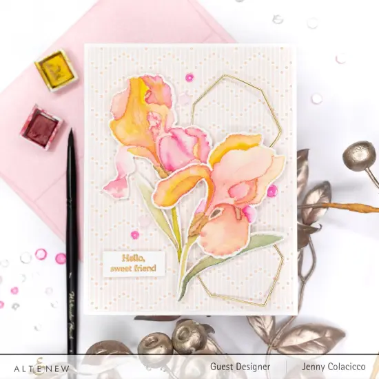 Build-A-Flower: Bearded Iris Layering Stamp & Die Set {2}