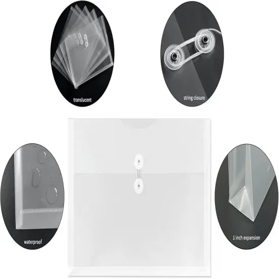 Plastic Envelopes Legal Size with String Tie Closure {3}