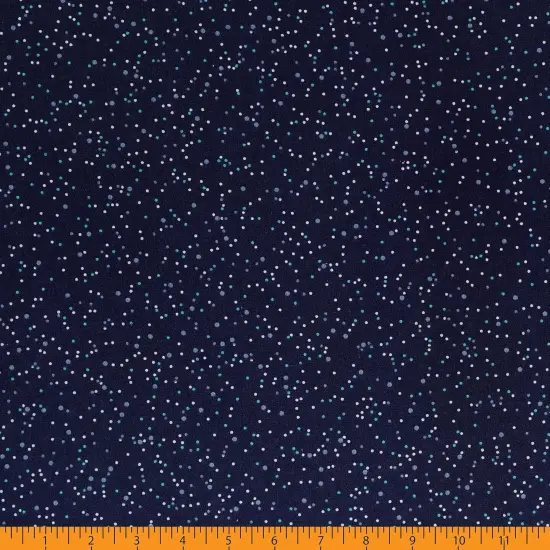 Mook Fabrics Dotted Cotton Fabric [108 in. Wide] - By The Yard Pageant Blue {3}