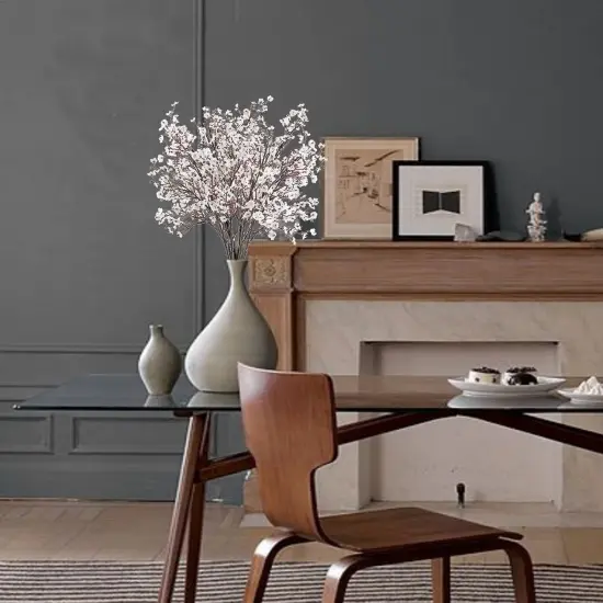 Babys Breath Artificial Flowers 6 Bundles White Fake Silk Flowers Faux Gypsophila Bouquets Real Touch Fake Flowers Bulk for Home Decor DIY Wedding Party Table Centerpieces Decor {2}