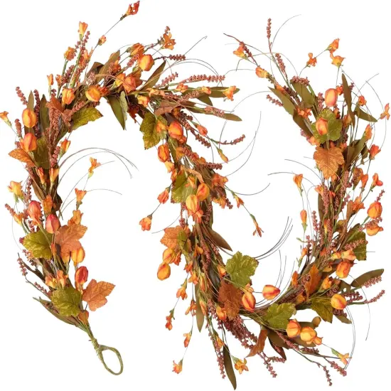 Maple Floral Fall Leaves Garland {1}
