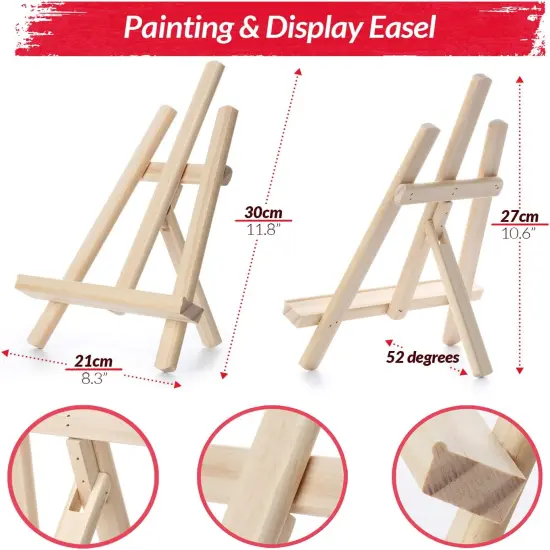 Painting Kit for Kids Age 8-12 - Deluxe Acrylic Kid Paint Set Art Kits - Includes 62 Pieces of Art Supplies Non Toxic Paint {5}