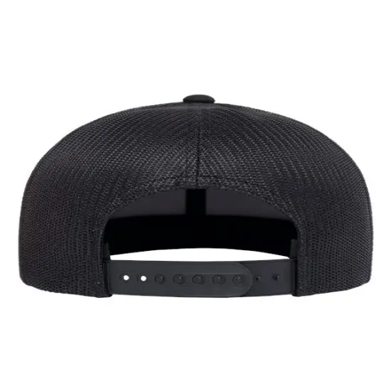 YP Classics&reg; Retro High Profile Trucker Cap Black {2}