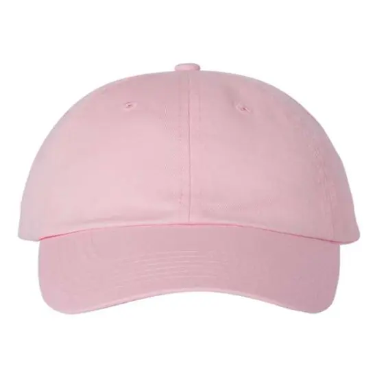 Valucap&reg; Adult Bio Washed Classic Dad Hat Light Pink {1}