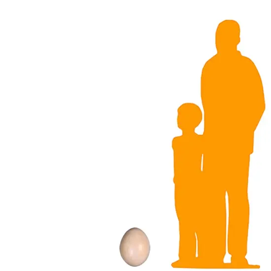 Small Sauropod Dinosaur Egg Life Size Statue {2}