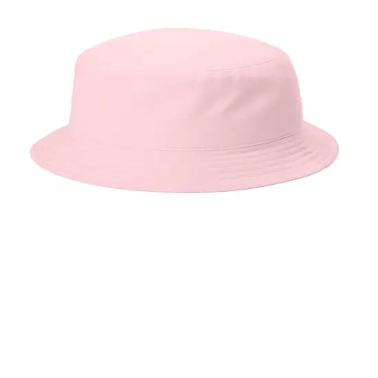 Port Authority&reg; Compact Brim Twill Bucket Hat Cloud Pink {1}