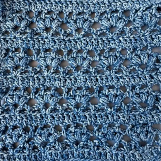 Cotton to The Core Cotton Yarn for Crocheting, 6 Skeins, 852Yds/300G, Free Patterns - Soft Baby Yarn for Knitting - 3 DK Light Worsted Weight - Jean Blue {5}