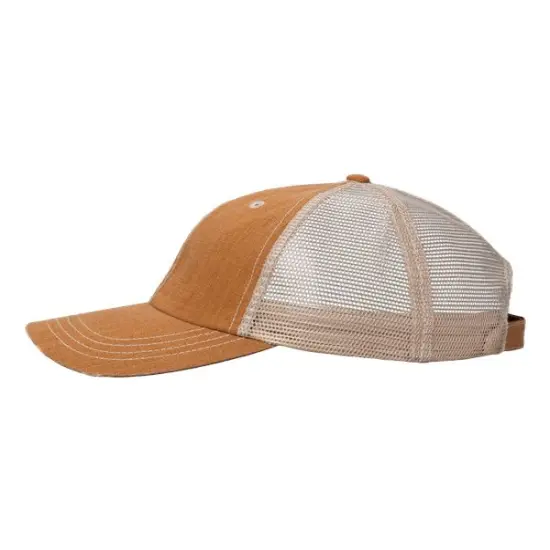 Valucap&reg; Contrast Stitch Cap Stylish Breathable Fit Brown/ Khaki {7}