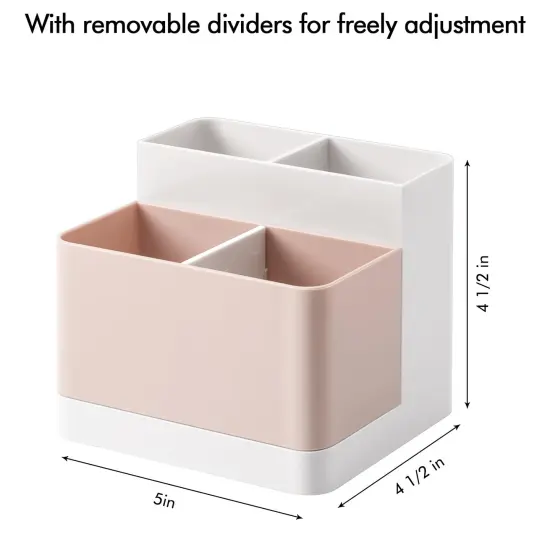 Poeland Desktop Storage Organizer Pencil Card Holder Box Container for Desk, Office Supplies, Vanity Table {3}