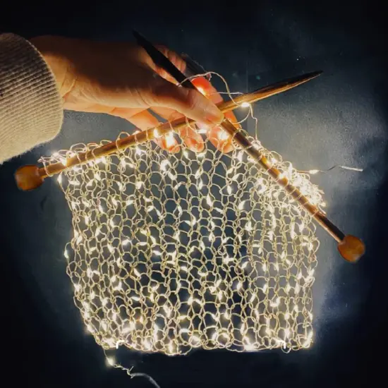 Bamboo Knitting Needles Set Knitting Needle Case Kits for Beginners Wooden Wood {3}