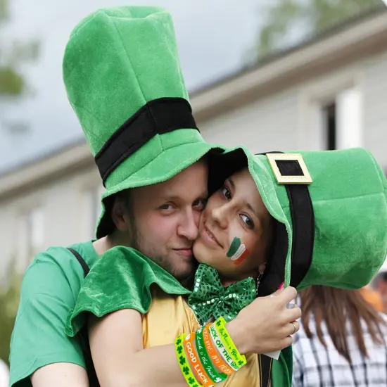 74PCS St. Patrick's Day Shamrock Rubber Wristbands Bracelets {2}