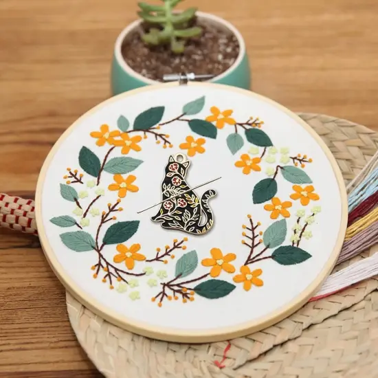 Art Cat Cross Stitch Supplies Needle Minder, Embroidery Magnetic Needle Holder，Needlework and Embroidery Accessories {4}