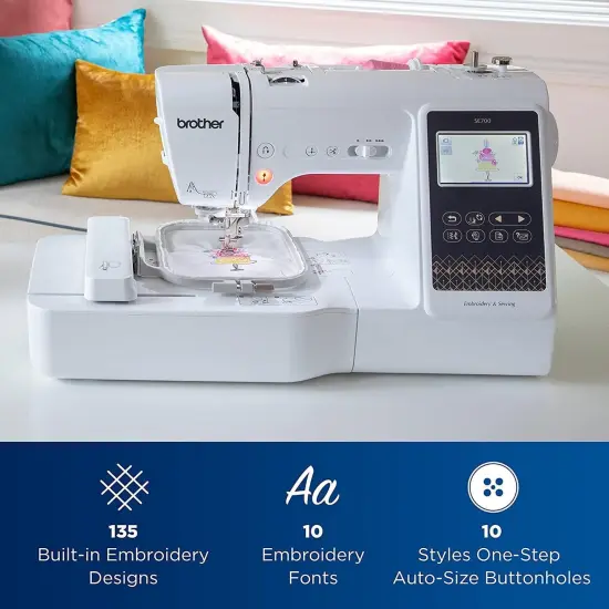 Brother SE700 Embroidery & Sewing Machine with Starter Bundle {3}