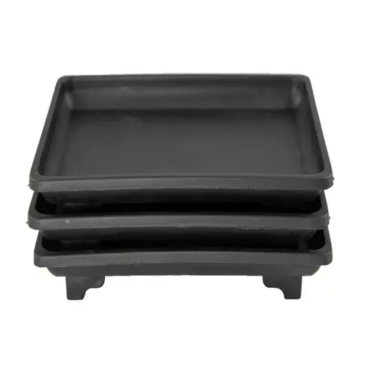 3 Plastic Humidity/drip Tray for Bonsai Tree and House Plants - 7"x 4.75"x 1" {3}