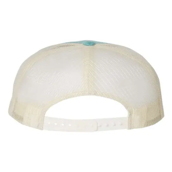 Richardson&reg; Low Pro Heather Trucker Cap G Teal Heather/Birch {2}