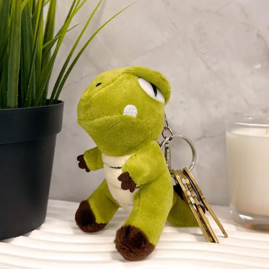 Wrapables Cute Plush Keychain Pendant Charm for Bag, Dinosaur {5}