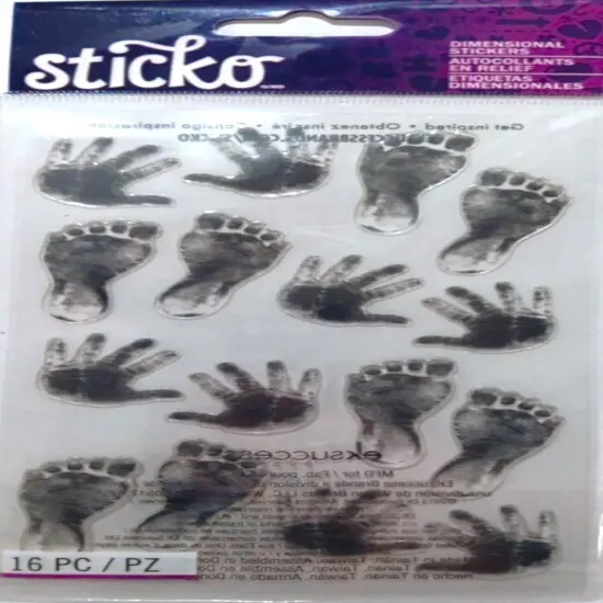 Sticko Baby Prints Epoxy Stickers {1}