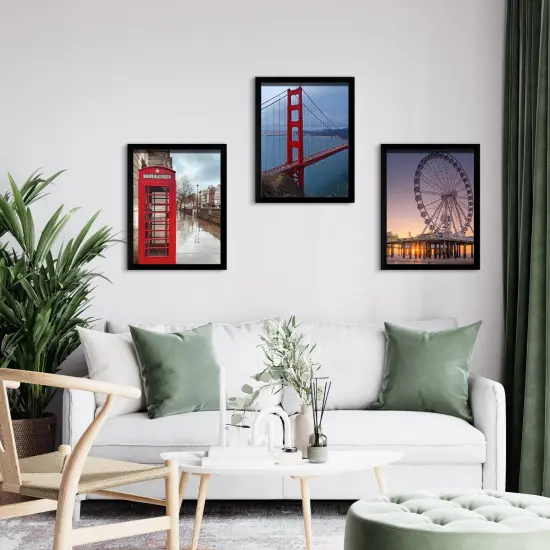 8x10 Picture Frame Wall Hanging Photo Frame, Black, 5 Pack {2}