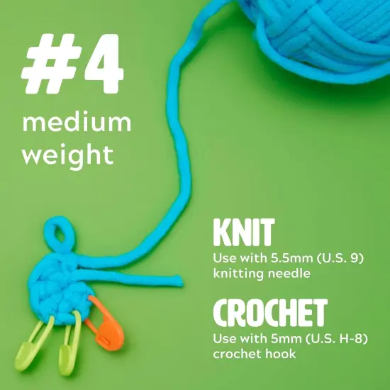 Easy Peasy Yarn, Crochet & Knitting Yarn for Beginners with Easy-to-See Stitches - Yarn for Crocheting - Worsted Medium #4 Yarn - Cotton-Nylon Blend {2}