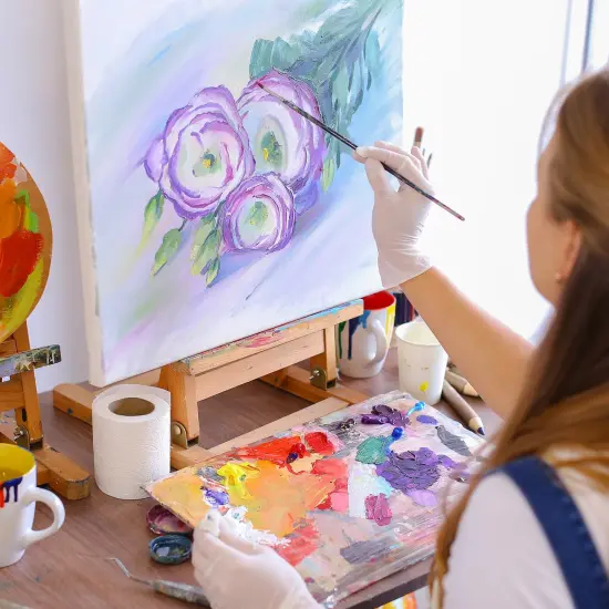 Stretched Canvas for Painting, 5"x7", 8"x10", 11"x14", Pack of 3, Pre-Primed Canvases Wood Framed, Blank White Painting Canvas Boards for Acrylic, Oil and Gouache Painting {2}