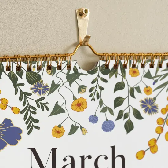 2025 Wall Calendar, Calendar 2025, 18 Monthly Floral Design Wall Calendar with Thick Paper, January 2025 - June 2026, 12" x 15", Twin-Wire Binding, Perfect for Planning {4}