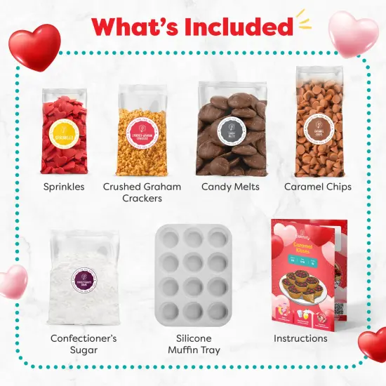 Baketivity Caramel Kisses Kids Baking Kit - Baking Set for Girls and Boys Ages 4-12 - Kids Cooking Kit with Premeasured Ingredients, Instructions, Video, STEM Activities {3}