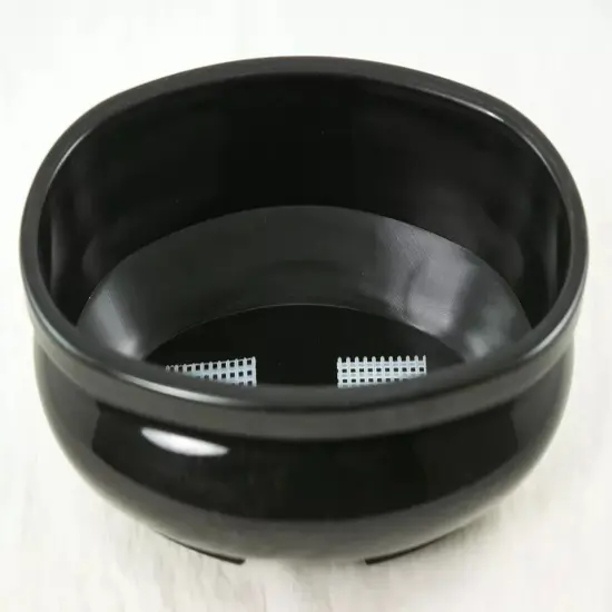 Oval Plastic Heavy Duty Bonsai, Succulent Pot 9"x 5"x 2.75" - Black w/ Mesh {3}