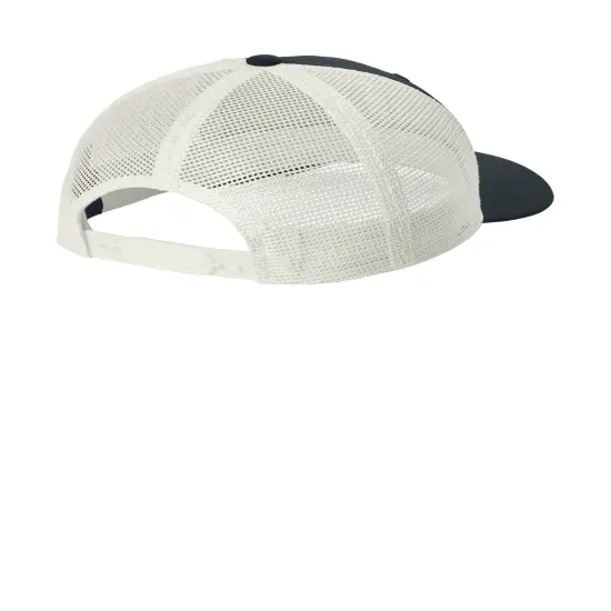 Sport-Tek&reg; Club Trucker Cap Black/ White {2}