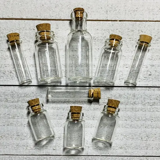 Jewelry Made By Me Glass Bottle Multipack 9/Pkg-Assorted Sizes {3}