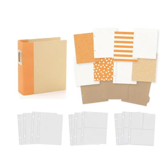 Simple Stories Sn@p! Binder 6"X8"-Orange, Limited Edition {3}