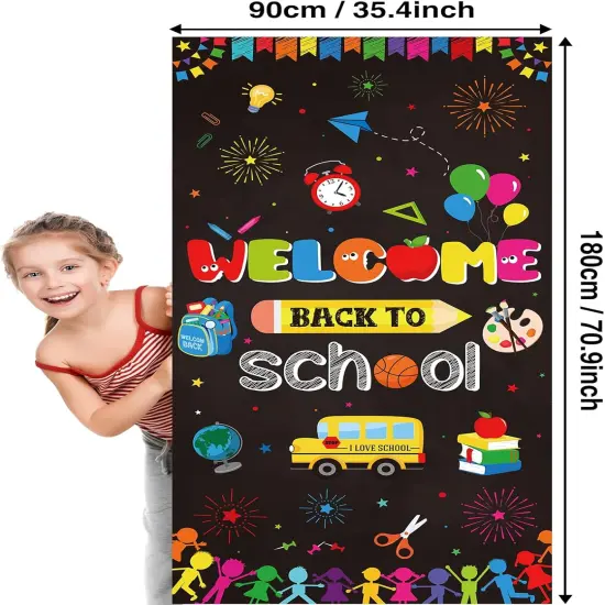 Welcome Back to School Door Cover Banner Decoration {2}